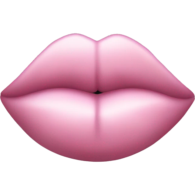 Light pink kiss lips emoji