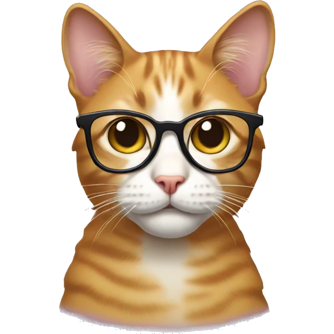 cat with glassess emoji