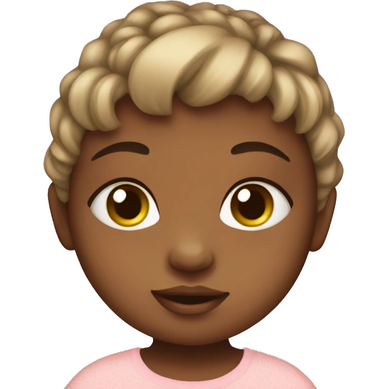 A newborn baby girl  emoji