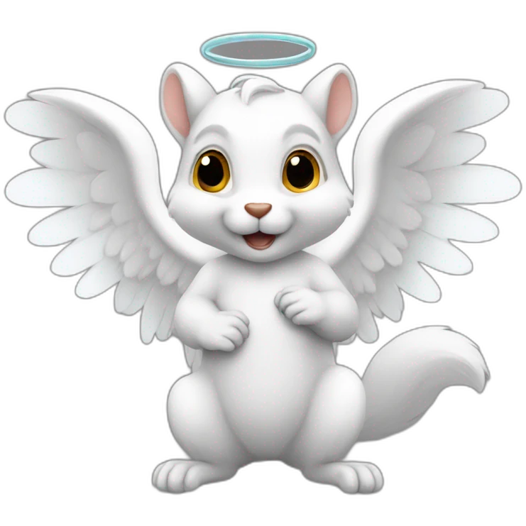 Angel squirrel emoji
