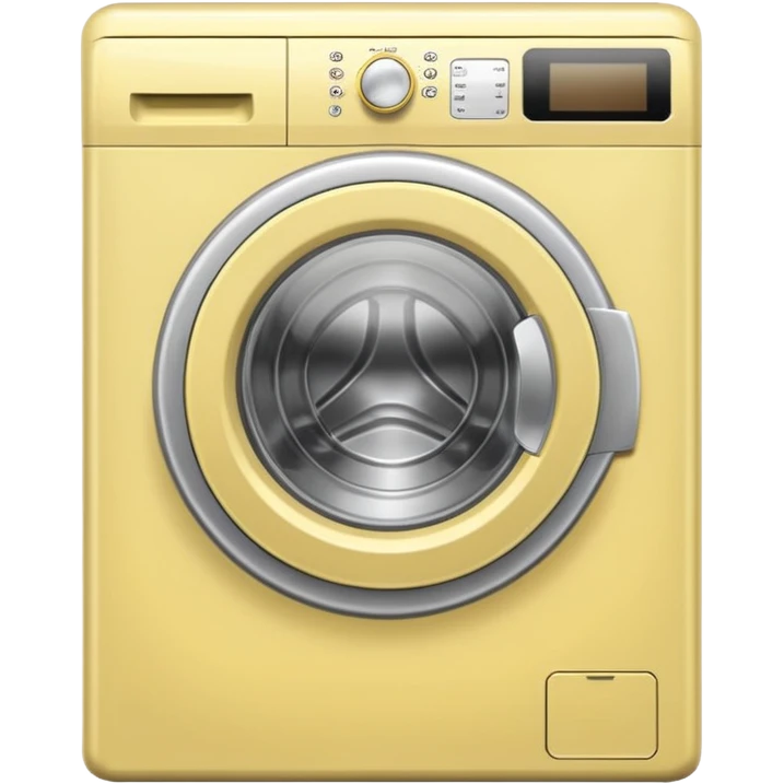 pale yellow simple washing machine emoji