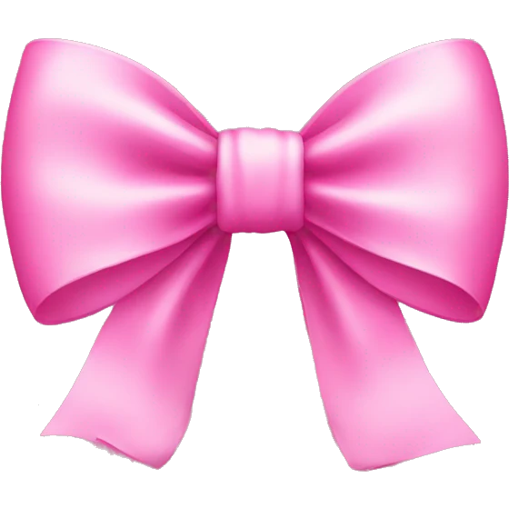 Pink bow emoji