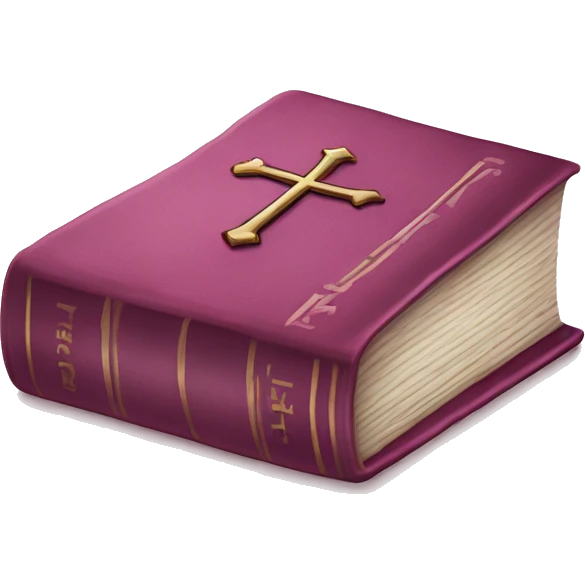Bible pink emoji