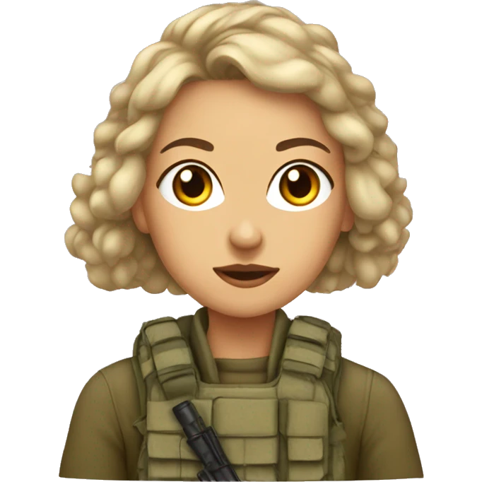 Girl in war muffs emoji