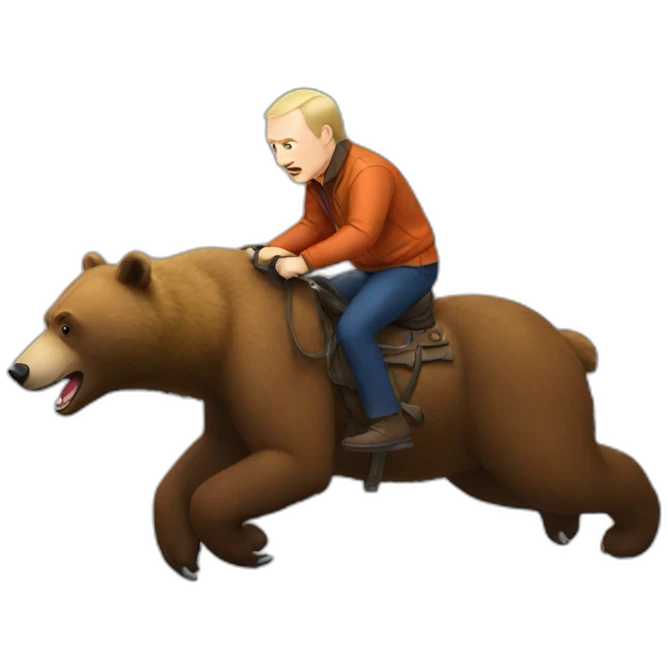 putin ride wild bear emoji