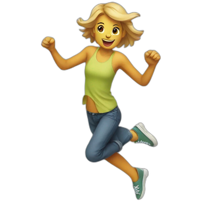 hopping emoji