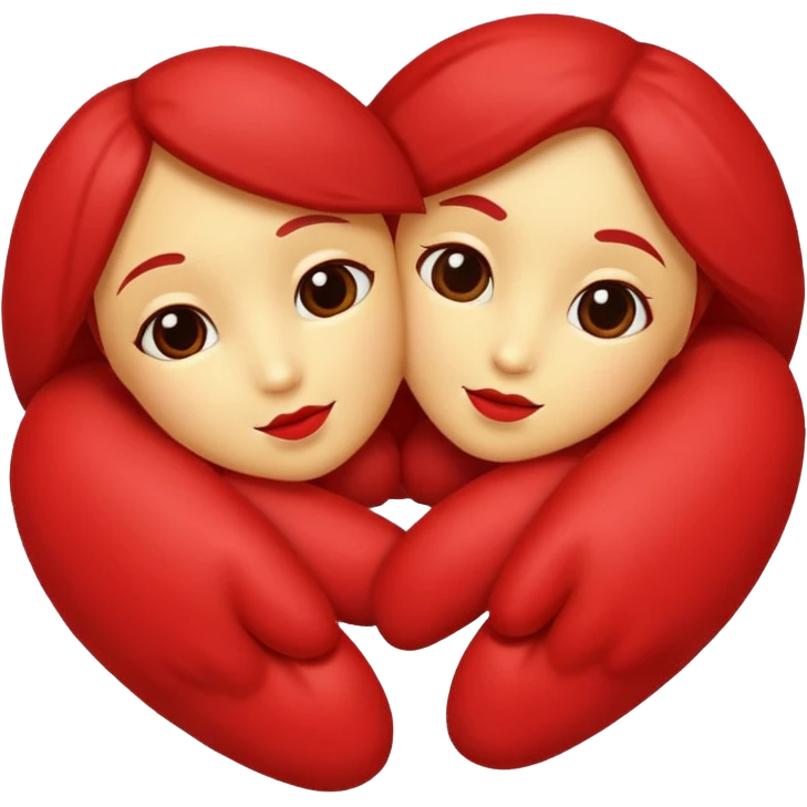 Hugs and kisses emoji
