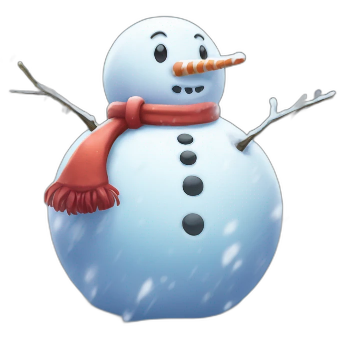 Snowman Statue Epic Mystery Legendary NewYear PokemonTheme Pokeball Snowfall Snowballs emoji