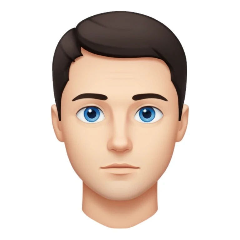 Man with perfect jawline emoji