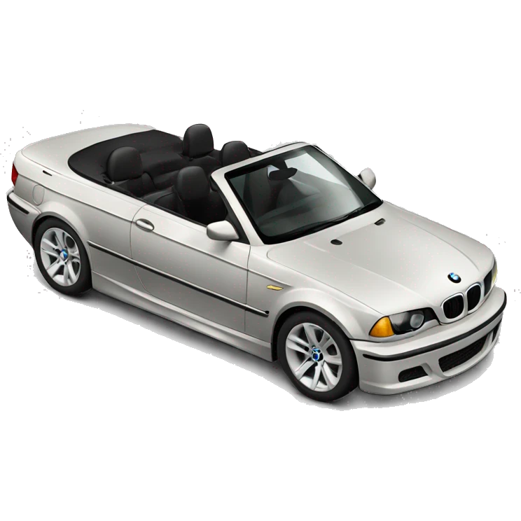 BMW 3 series convertible Black emoji