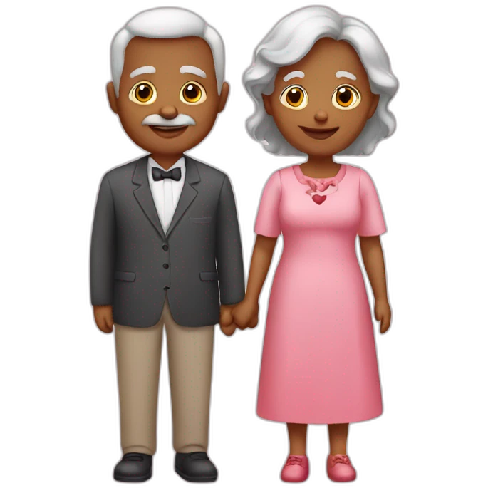 Grandparents in Day St Valentines  emoji