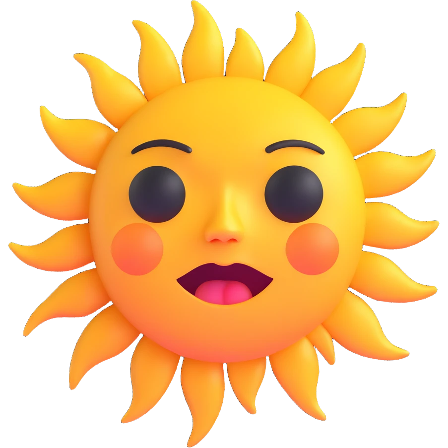 crying sun emoji