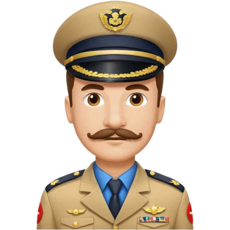 moustache uniform man different Sectors emoji