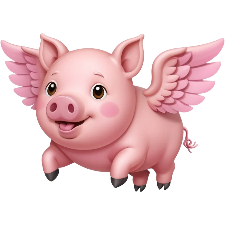 Flying pig  emoji