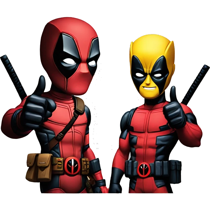 Deadpool and wolverine thumbs up emoji