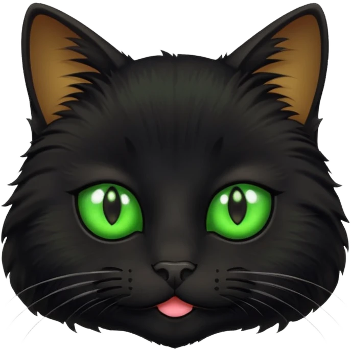 Black Kitty face emoji