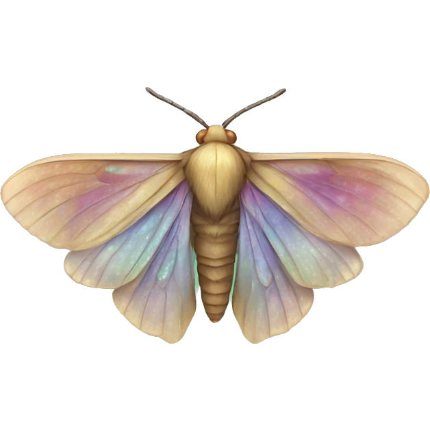 Iridescent moth  emoji