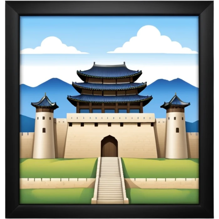 South Korea suwon Hwaseong Fortress Palace castle emoji