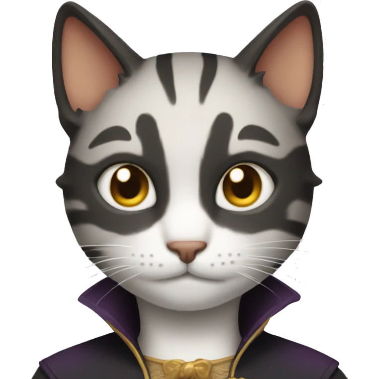 cat with mihawk hairstyle emoji