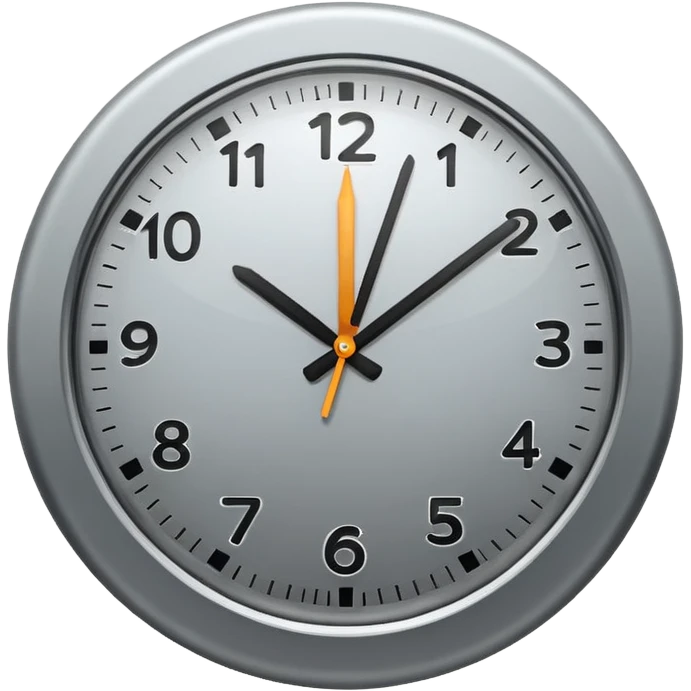 simple clock icon emoji