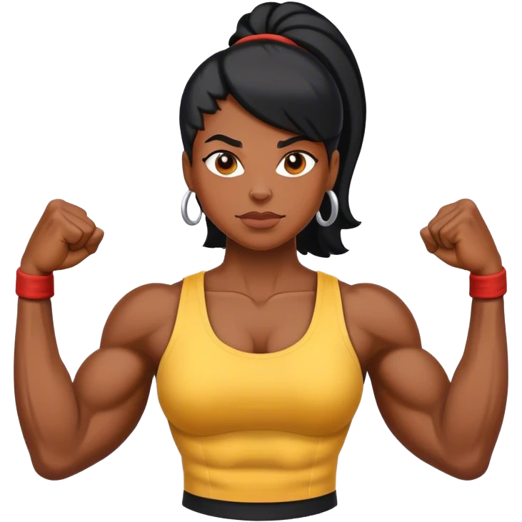Tubman with muscles emoji