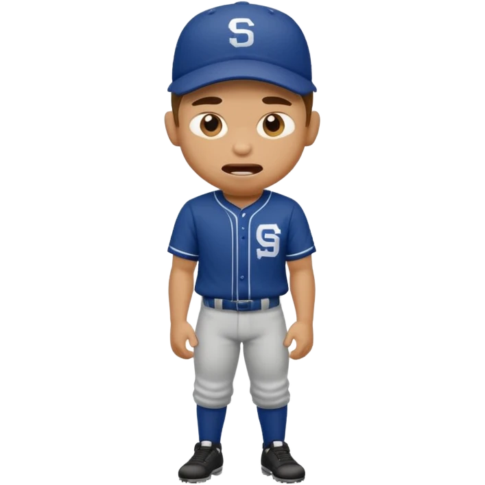 baseball player pooping his pants emoji