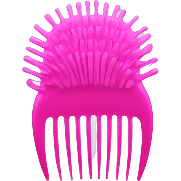 Pink shower comb emoji
