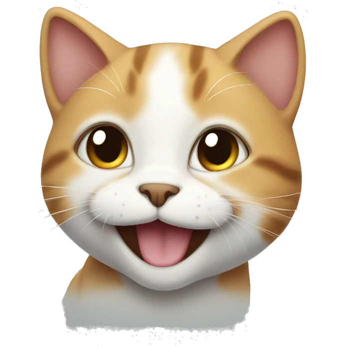 super cute cat smiling  emoji