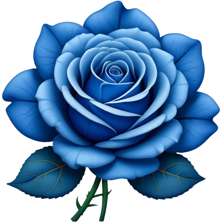blue rose emoji
