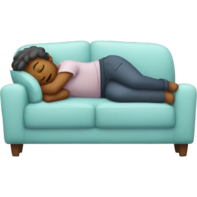 Sleeping on couch emoji
