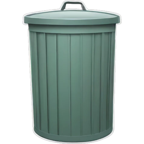 Trash can emoji