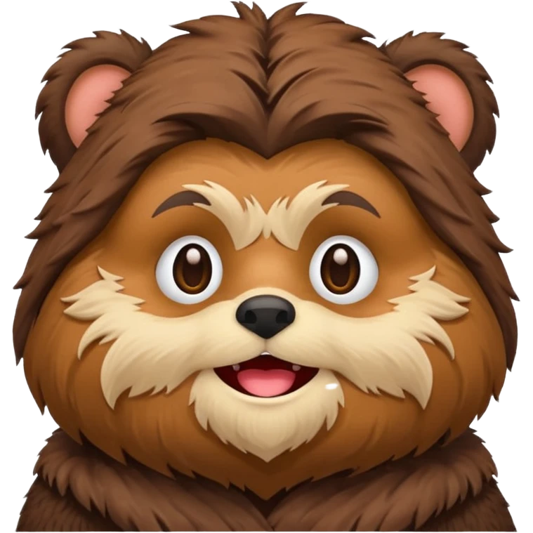 Star Wars Return of the Jedi, Ewok character, emoji style emoji