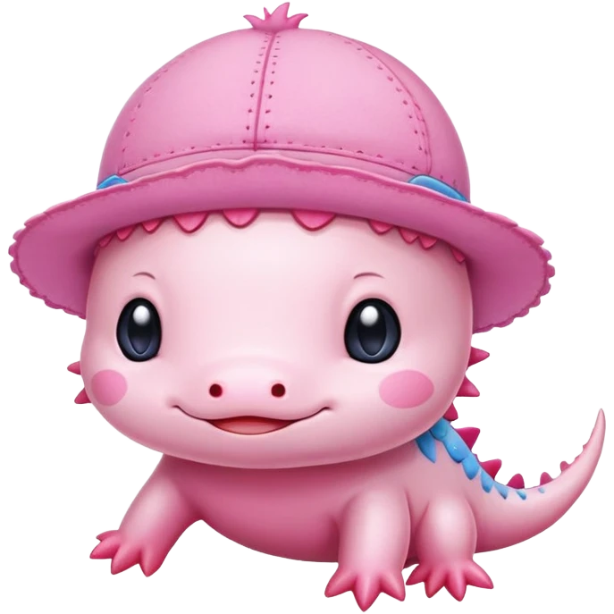 pink cute axolotl stitch sanrio emoji