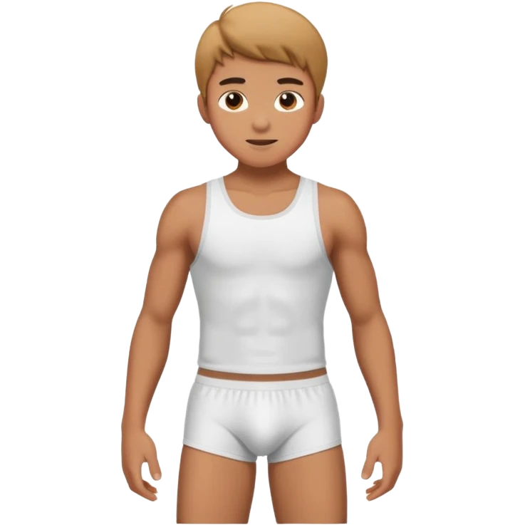 A teenage boy in briefs emoji