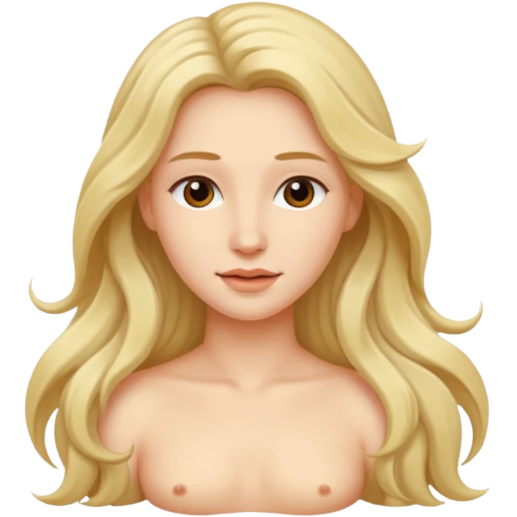 Nackte Frau vagina emoji