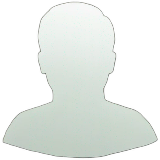 silhouette of a man made of money emoji