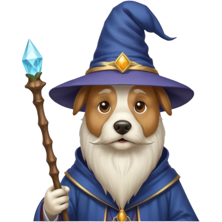 Dog wizard emoji