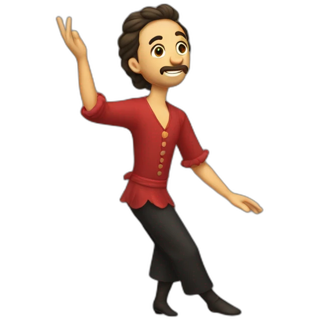 Un evoli qui dans le flamenco emoji