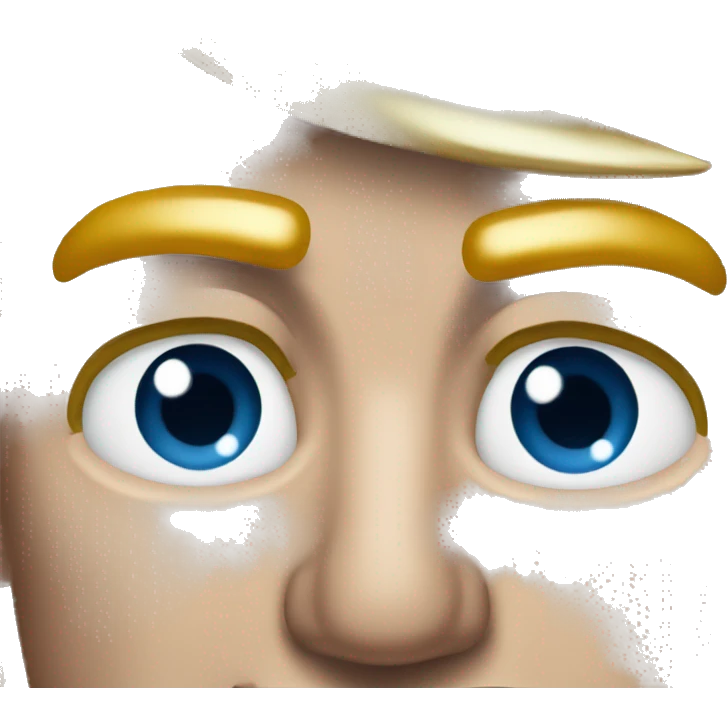 President Donald trump winking his left eye in a seductive way emoji