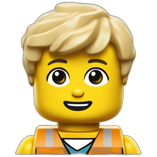 Yellow lego figure emoji