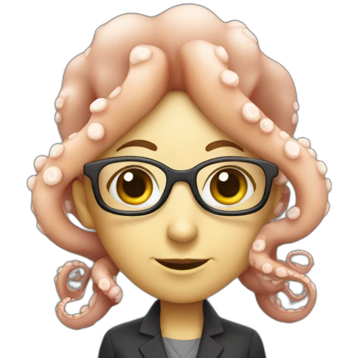 female octopus data scientist emoji