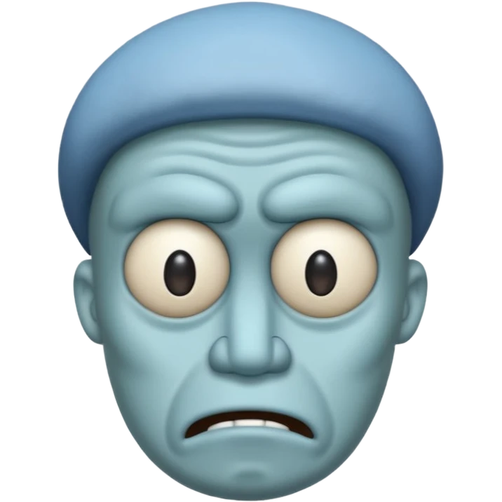 BLUE SQUIDWARD emoji