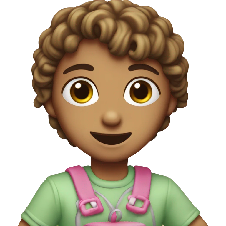 Brat green heart shaped birthday cake  emoji