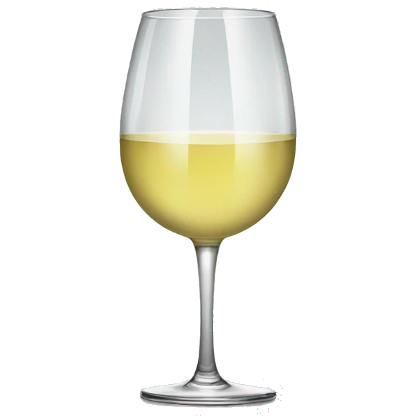 Glass of white wine emoji