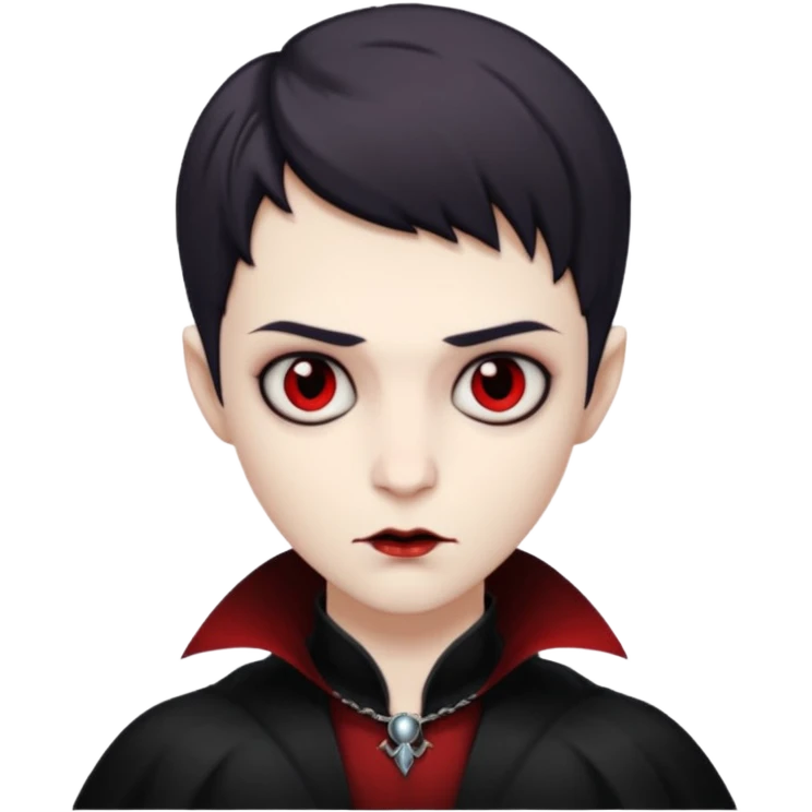 short haired vampire emoji