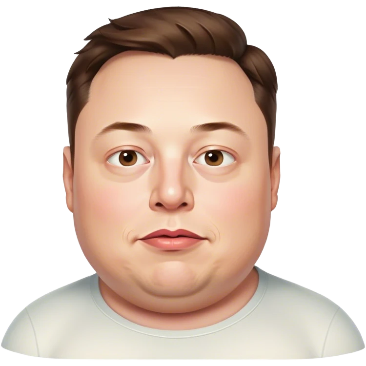 Elon Musk being fat emoji
