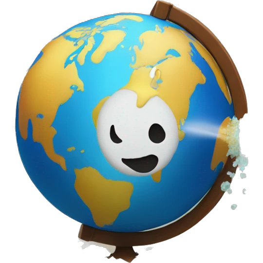 globe emoji drinking salt emoji with flex emoji ar emoji