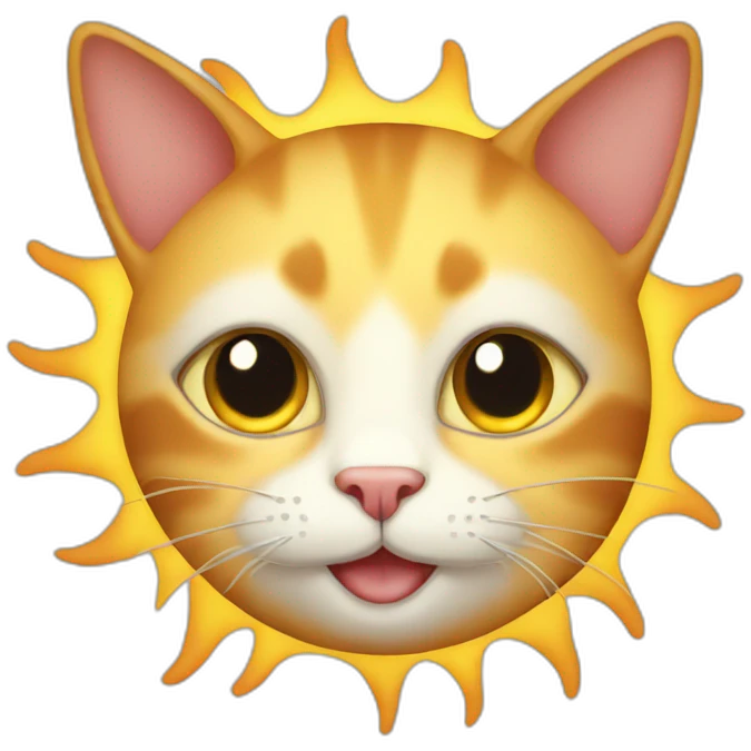 cat sun emoji
