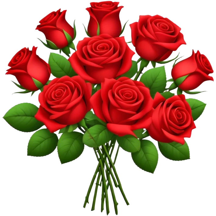 bouquet of roses emoji