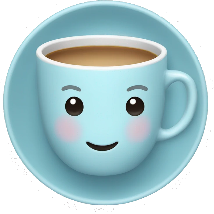 Light blue espresso cup emoji